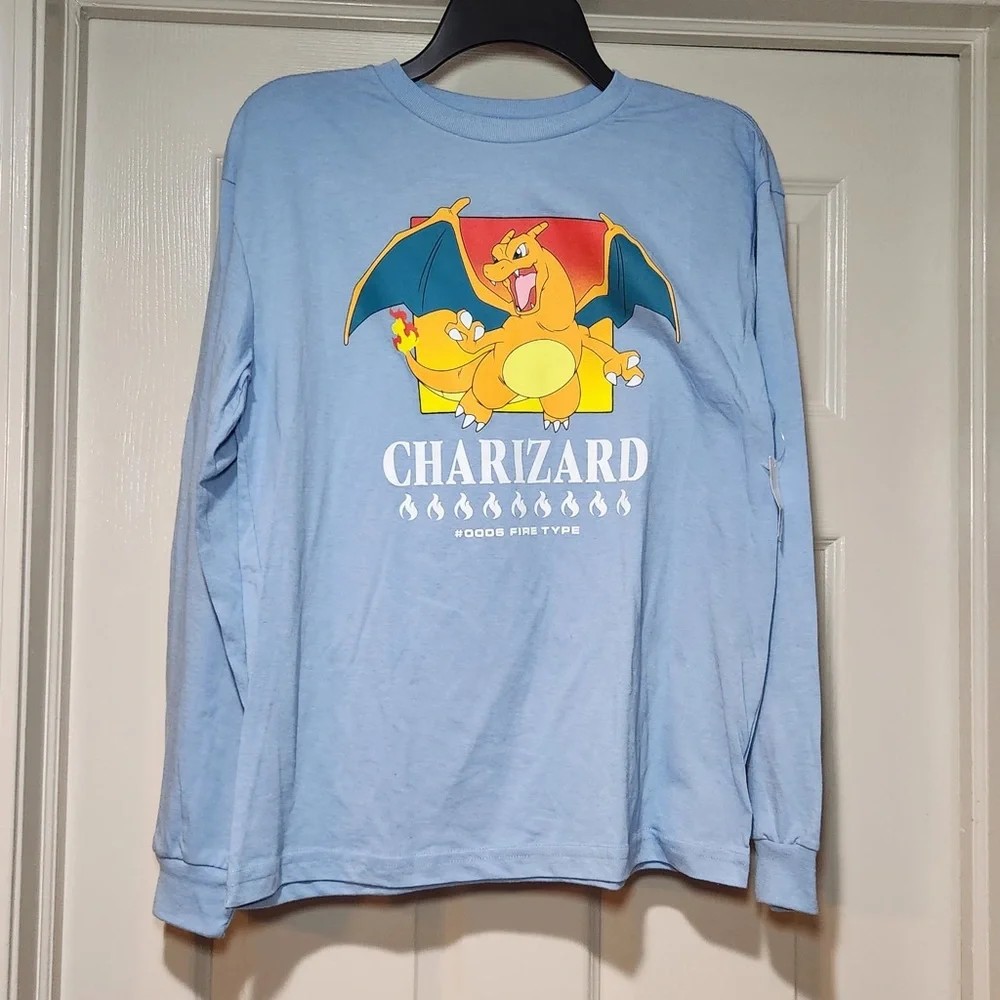 GAP Blue Charizard Short Sleeve Tee‎